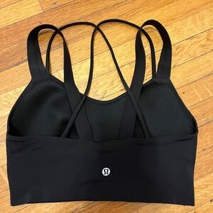 lululemon athletica Strappy Black Sports Bra